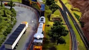 amazing model train layout photo