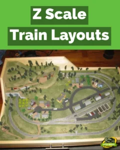 z scale train layouts